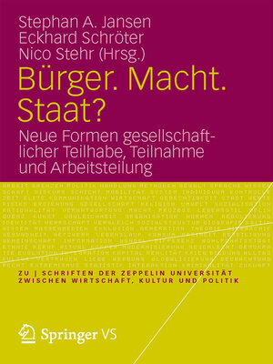 cover image of Bürger. Macht. Staat?